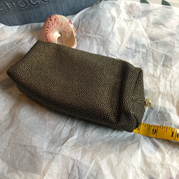 Cosmetic Bag, Gold & Black, Bare Minerals - Picture 6 of 10